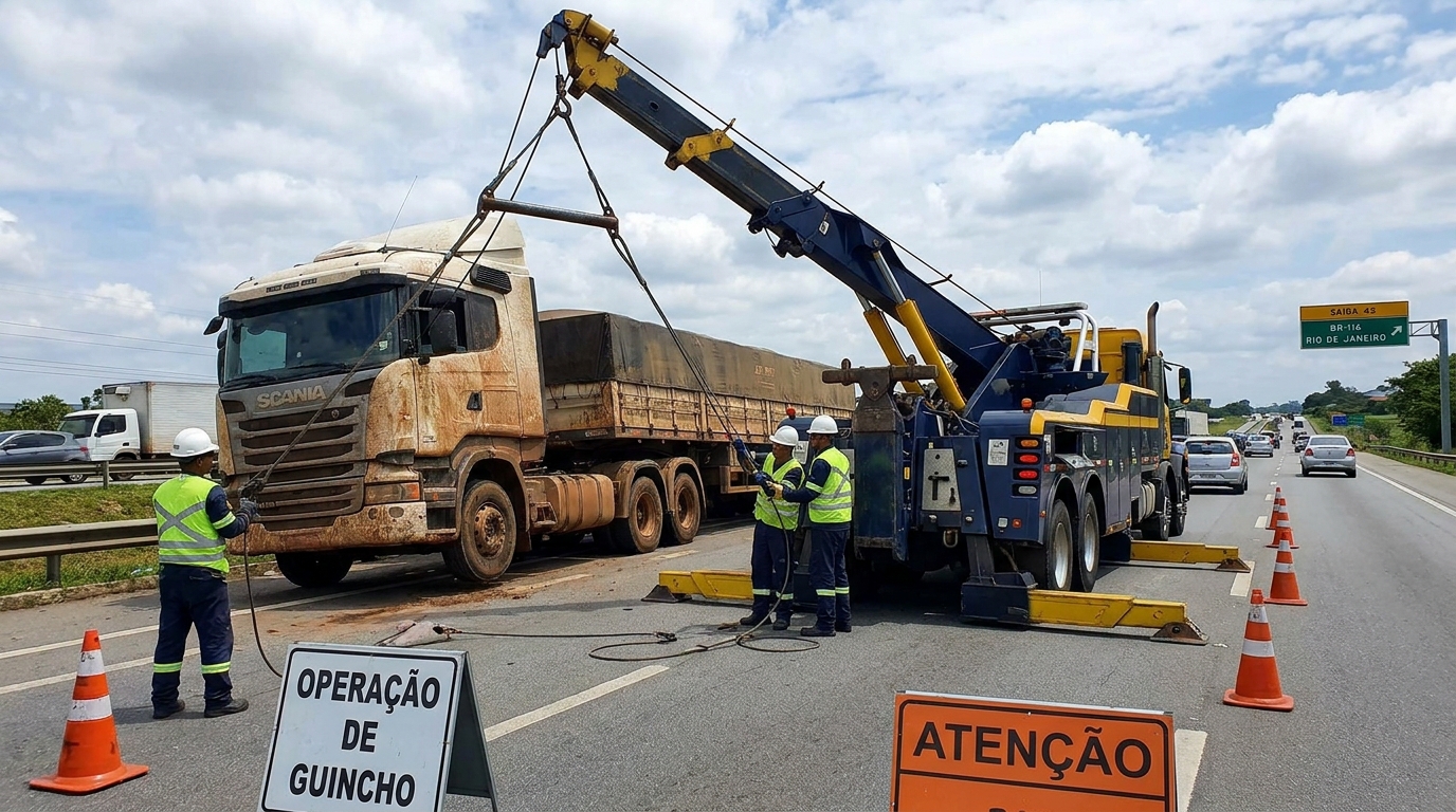 Reboque de Caminhão Baú em Curitiba‑PR